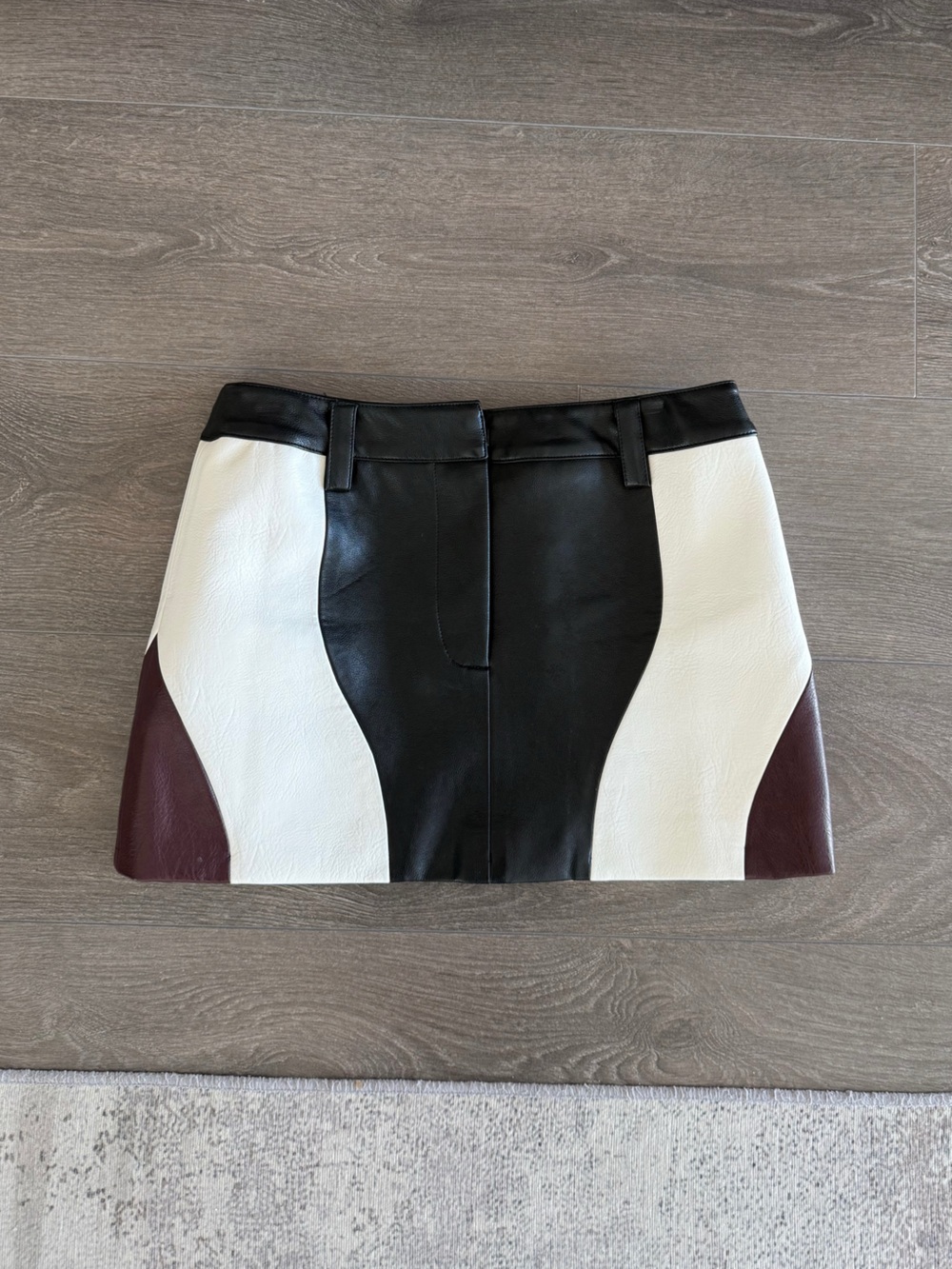 Revolve Leather Mini Skirt